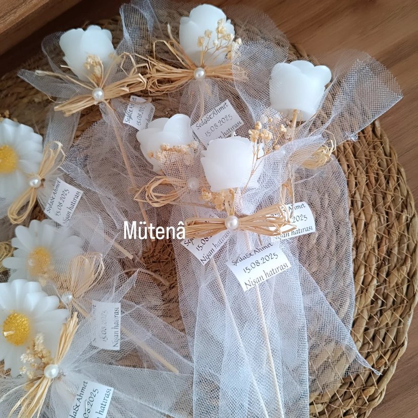 kına nişan nikah mum hediyelikleri - Görsel 2