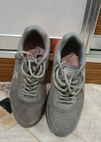 38 Beden Gri Bağcıklı Kadın Spor Ayakkabı
