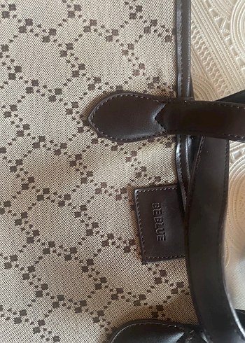 Kahverengi Deri Desenli Kadın Çanta - Görsel 7