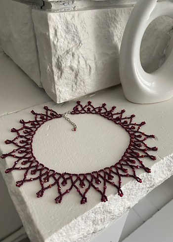 Kum boncuk yaka kolye - Görsel 2