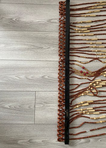 Ahşap boncuklu kapı perdesi - Görsel 5