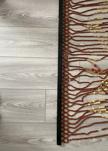 Ahşap boncuklu kapı perdesi - Görsel 4