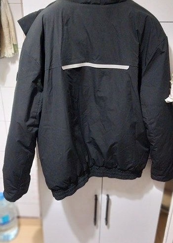 Siyah Fermuarlı Erkek Street Wear Mont - Görsel 3