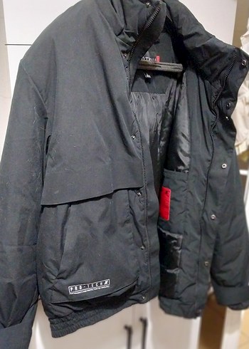 Siyah Fermuarlı Erkek Street Wear Mont - Görsel 5