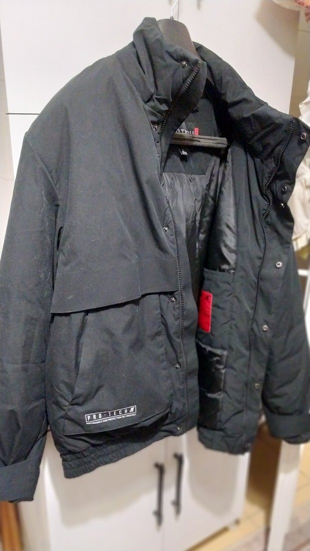 Siyah Fermuarlı Erkek Street Wear Mont - Görsel 5