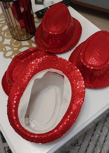 payet parti  şapkası 4adet - Görsel 3