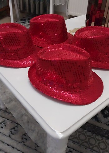 payet parti  şapkası 4adet - Görsel 4