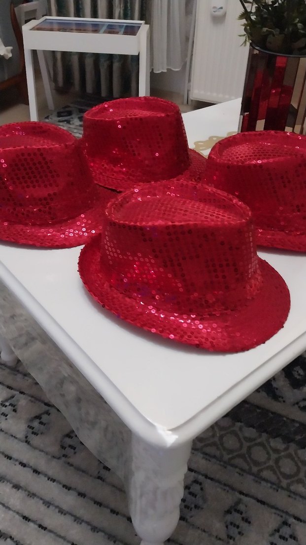 payet parti  şapkası 4adet - Görsel 4