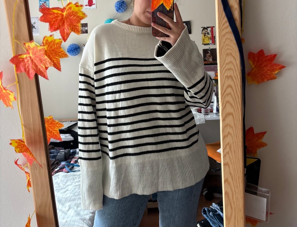 Trendyolmilla çizgili kazak - Görsel 2