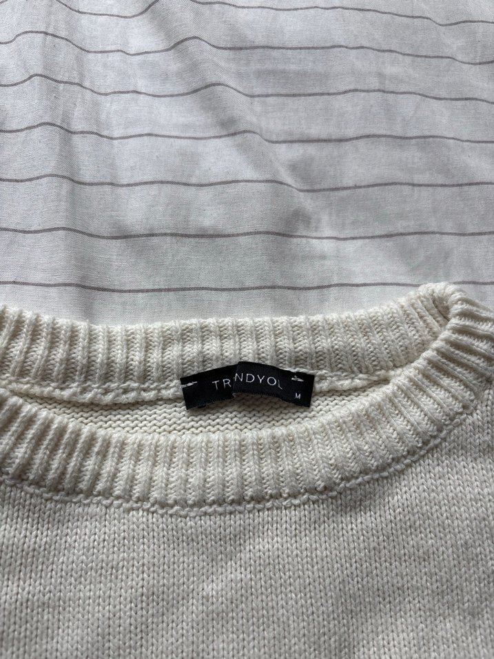 Trendyolmilla çizgili kazak - Görsel 4