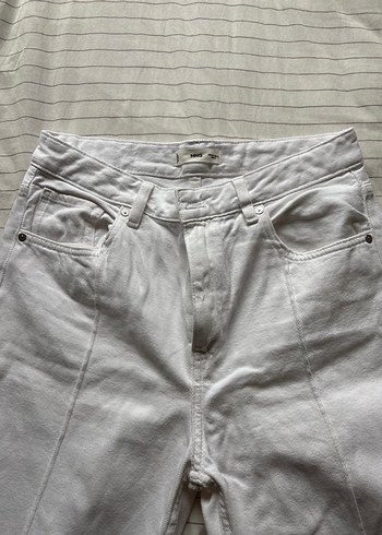 mango beyaz kot pantolon - Görsel 3