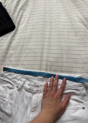 mango beyaz kot pantolon - Görsel 7