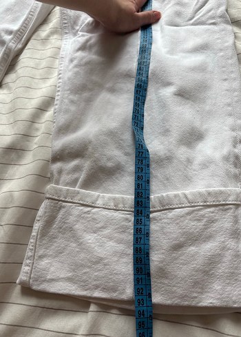 mango beyaz kot pantolon - Görsel 8