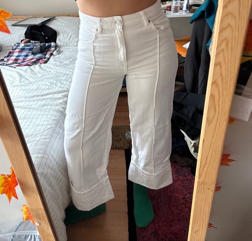 mango beyaz kot pantolon - Görsel 4