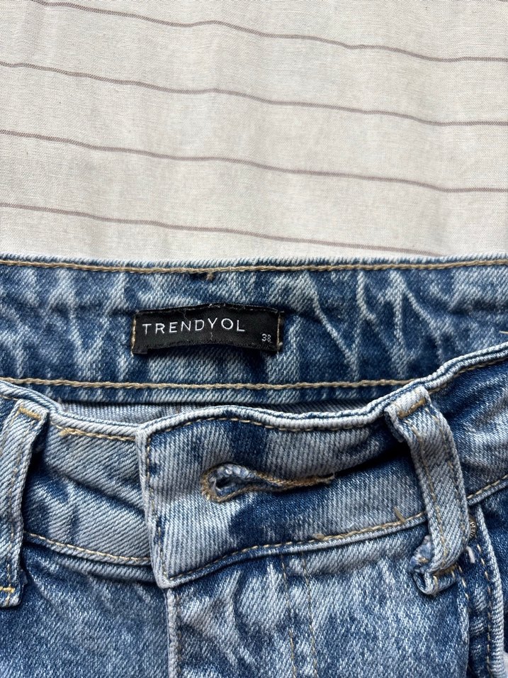 trendyolmilla mavi kot pantolon - Görsel 4