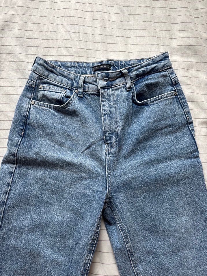 trendyolmilla mavi kot pantolon - Görsel 3