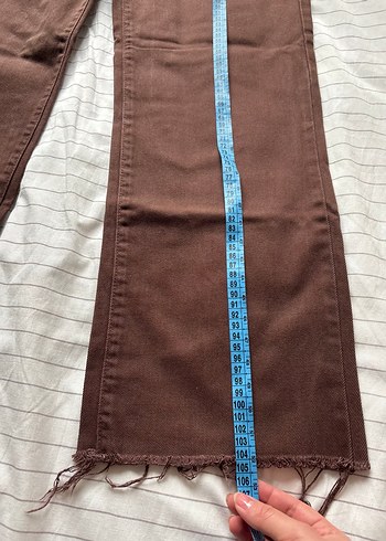 trendyolmilla kahverengi kot pantolon - Görsel 5