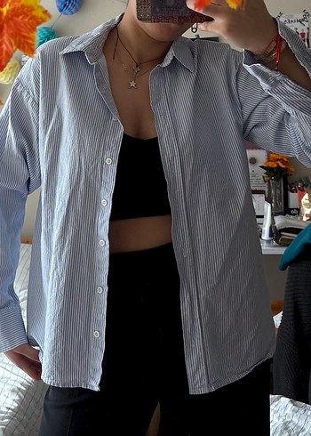 Defacto Çizgili gömlek - Görsel 2