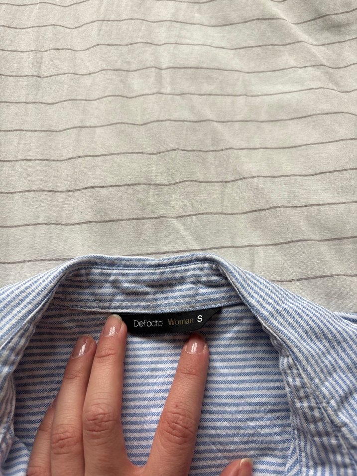 Defacto Çizgili gömlek - Görsel 3