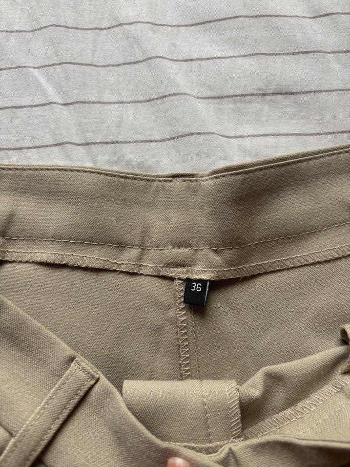 Trendyolmilla Vizon Wide Leg Kumaş Pantolon - Görsel 4