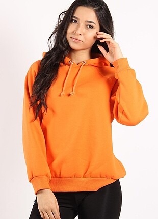 NEON TURUNCU RENGİ SWEAT TÜM BEDENLER MEVCUT S M L XL XXL PAMUKL
