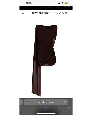 Reve De Gosse Made Me Blush - In Brown Kahverengi Elbise