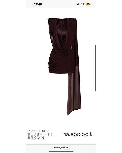 Diğer Reve De Gosse Made Me Blush - In Brown Kahverengi Elbise