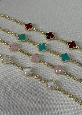 Çiçek Desenli Çok Renkli Boncuklu Bileklik - Görsel 2