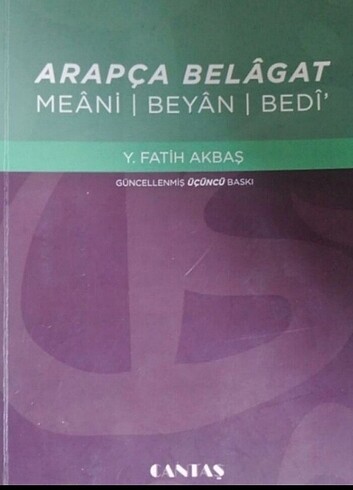 Arapça belagat Y.Fatih Akbaş