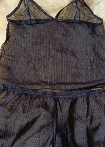 Kadın Siyah Strappy Midi Büstiyer takım - Görsel 6