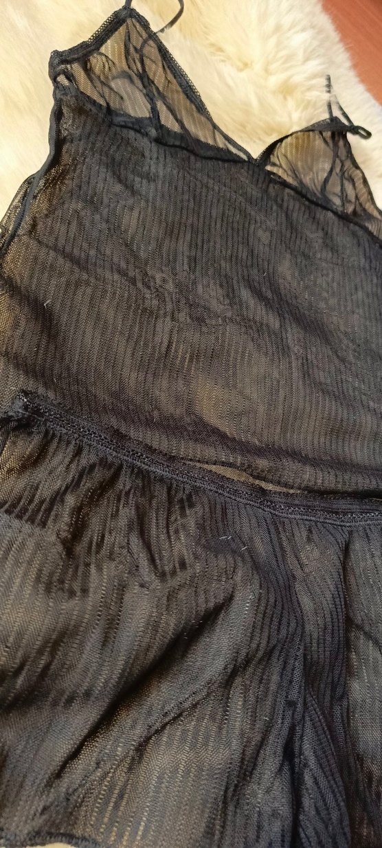 Kadın Siyah Strappy Midi Büstiyer takım - Görsel 5