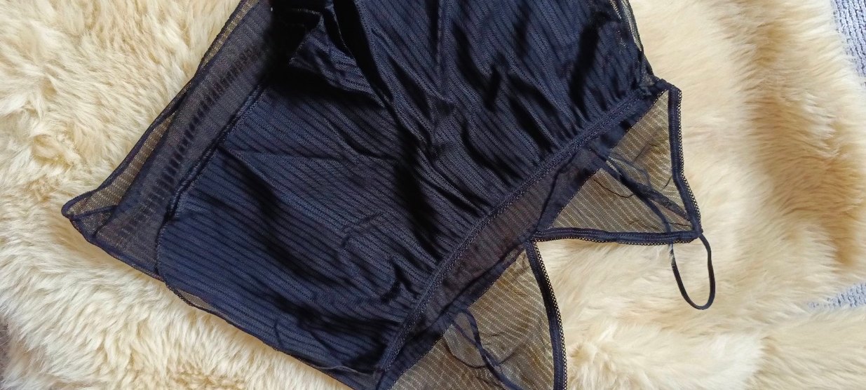 Kadın Siyah Strappy Midi Büstiyer takım - Görsel 3