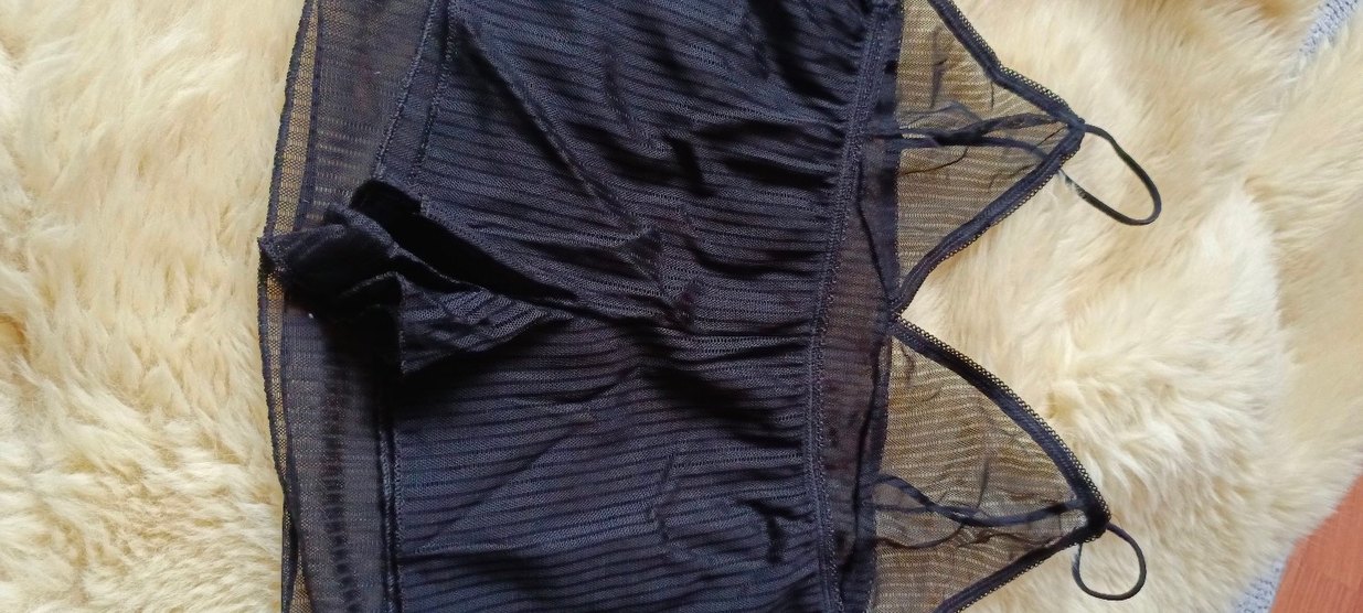 Kadın Siyah Strappy Midi Büstiyer takım - Görsel 4