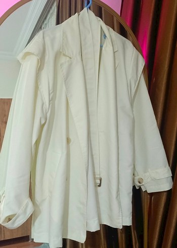 Beyaz trenç - Görsel 5