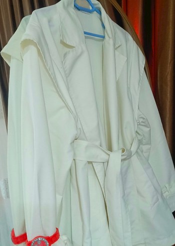 Beyaz trenç - Görsel 3