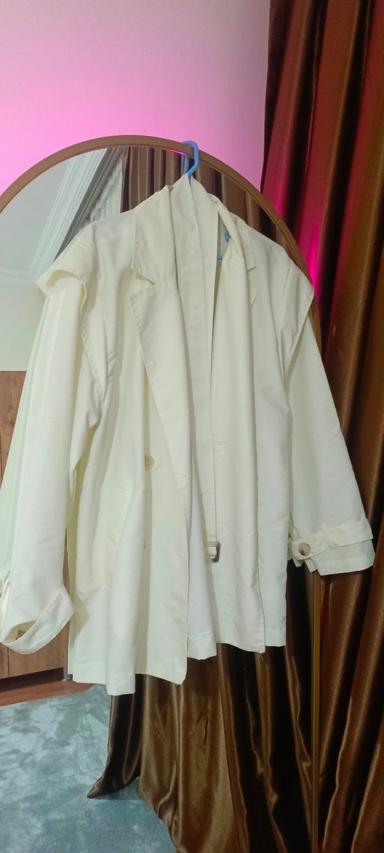 Beyaz trenç - Görsel 5