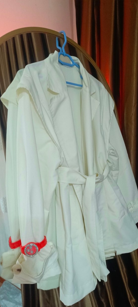 Beyaz trenç - Görsel 3