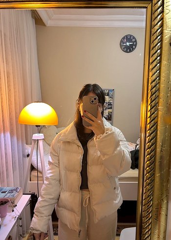 beyaz sisme mont - Görsel 2