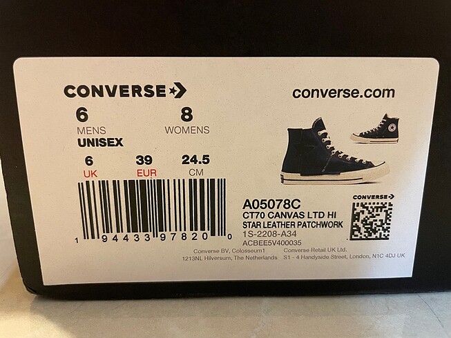 39 Beden Converse
