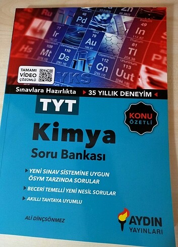 Tyt kimya soru bankası aydın yayınları 