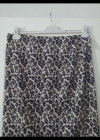 Leopar DesenlUzun Bedenine Oturan Etek - Görsel 2