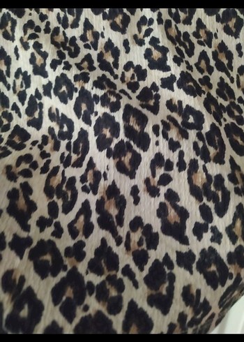 Leopar DesenlUzun Bedenine Oturan Etek - Görsel 4