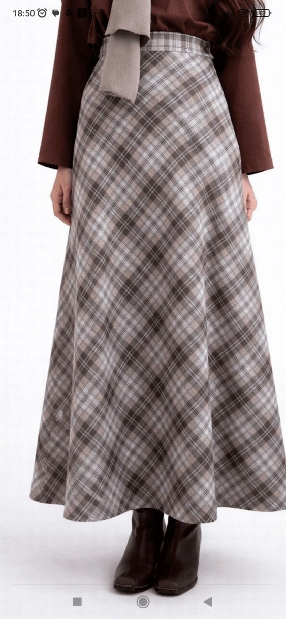 Bej Uzun Etek - Görsel 2
