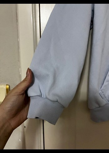 mavi Kapüşonlu MAVİ Baskılı Sweatshirt,mavi marka - Görsel 2