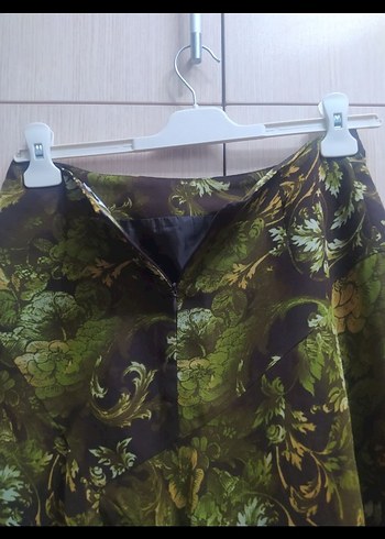 Yeşil Bohem Uzun Drapeli Etek - Görsel 2