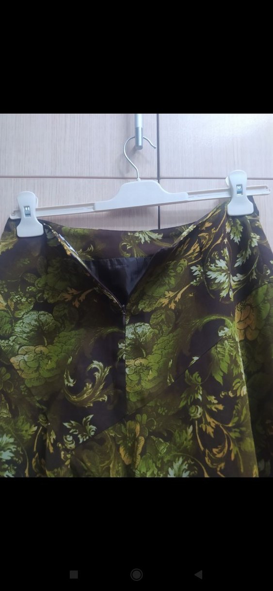 Yeşil Bohem Uzun Drapeli Etek - Görsel 2