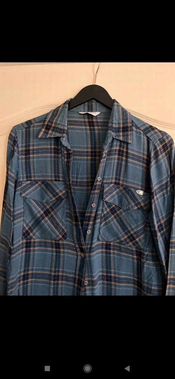 maviEkose Desenli  Kadın Gömlek - Görsel 2