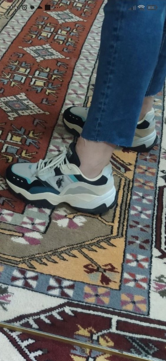 orjinal Çok Renkli Bağcıklı Kadın Spor Ayakkabı - Görsel 4