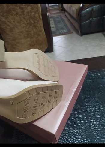 Bej  Topuklu Kadın Bot - Görsel 6