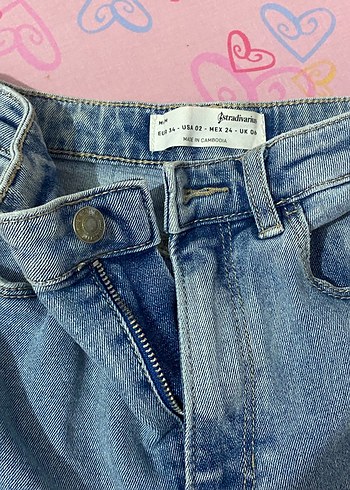 xs Beden Mavi Midi Boy Kadın Kot Pantolon